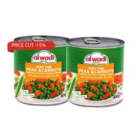 Al Wadi Al Akhdar Peas+Carrots 2At 15Pcut