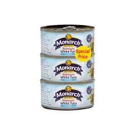 Monarch 3xWHITE Tuna In Water At Sp