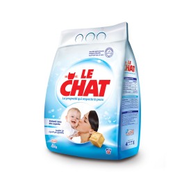 Le Chat Sensitive Low foam Powder Laundry Detergent 4Kg, for Sensitive Skin