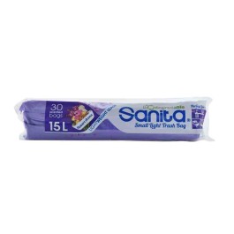 Sanita Light Purple Trash Bags 30PC