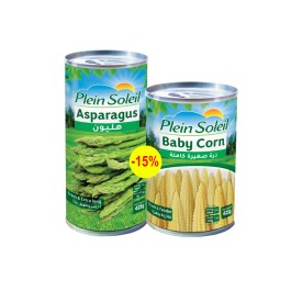 Plein Soleil Canned Asparagus+baby Corn At 15 Pcut