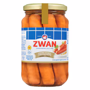 Zwan Chicken Hot Dogs In Jars 180GR