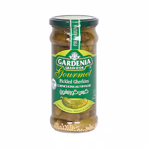 Gardenia Grain DOr Gourmel Gherkins Pickled 350GR