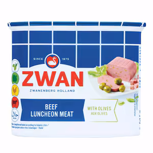 Zwan Beef Luncheon Meat With Olives